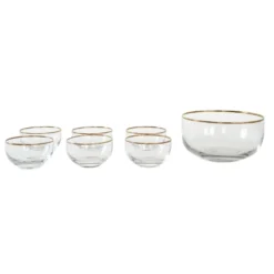 Ensemble de service en verre, design italien, années 1970, fabriqué en Italie.