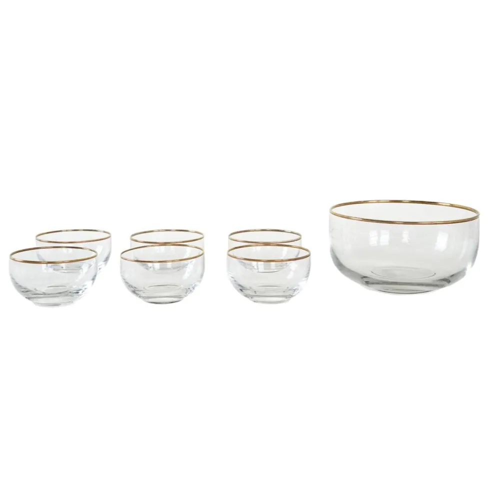 Ensemble de service en verre, design italien, années 1970, fabriqué en Italie.