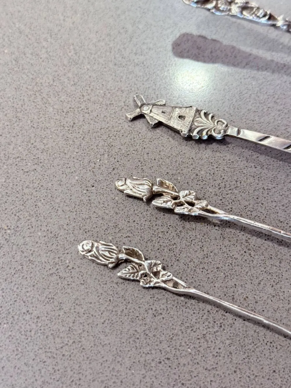 Ensemble de service pour hors d'œuvre et dessert en argent sterling suédois antique, 1949