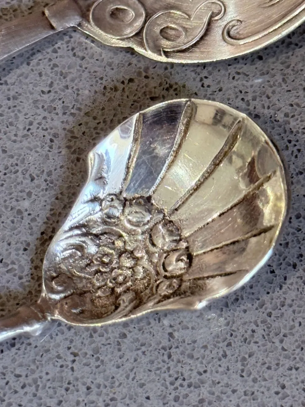 Ensemble de service pour hors d'œuvre et dessert en argent sterling suédois antique, 1949