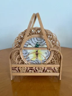 Ensemble de sous verre papillon vintage