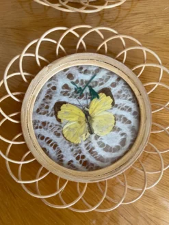 Ensemble de sous verre papillon vintage