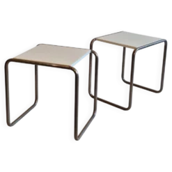 Ensemble de 2 tables d'appoint B9 Marcel Breuer pour Tecta