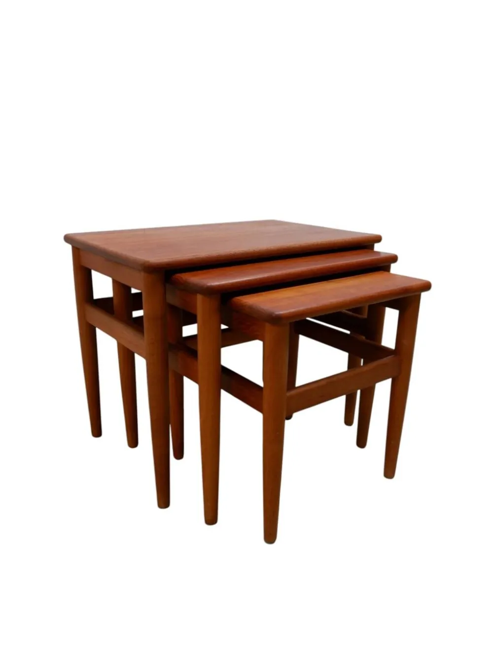 Ensemble de 3 tables d'appoint, danoise des années 1960.