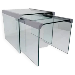 Ensemble de 2 tables d'appoint par Gallotti & Radice