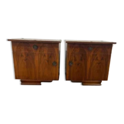 Ensemble de 2 tables de chevet vintage
