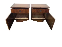 Ensemble de 2 tables de chevet vintage