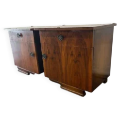 Ensemble de 2 tables de chevet vintage