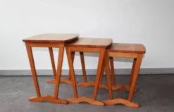 Ensemble de 3 tables gigognes, Danemark, 60’s.