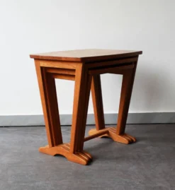 Ensemble de 3 tables gigognes, Danemark, 60’s.