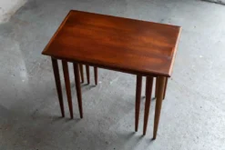 Ensemble de 3 tables gigognes, design danois