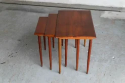 Ensemble de 3 tables gigognes, design danois