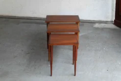 Ensemble de 3 tables gigognes, design danois