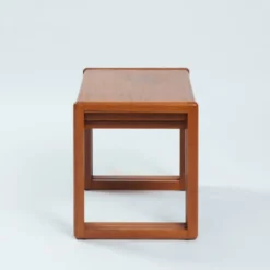 ensemble de 3 tables gigognes en teck, design danois, années 1970