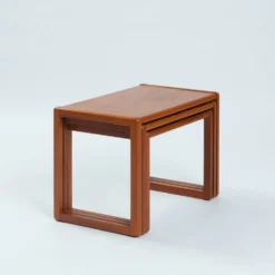 ensemble de 3 tables gigognes en teck, design danois, années 1970