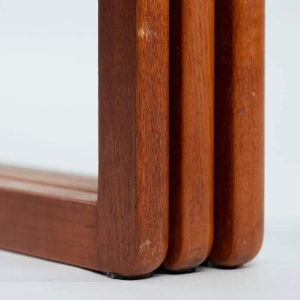 ensemble de 3 tables gigognes en teck, design danois, années 1970