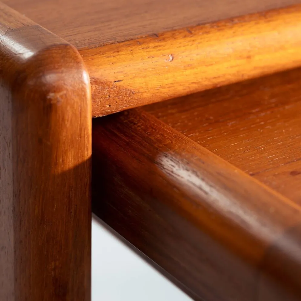 ensemble de 3 tables gigognes en teck, design danois, années 1970