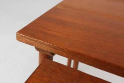 Ensemble de 3 tables gigognes en teck scandinave, Danemark années 1960.