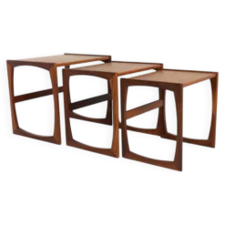 Ensemble de tables gigognes G-Plan 'Cottonfield' - style moderne du milieu du siècle