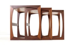 Ensemble de tables gigognes G-Plan 'Cottonfield' - style moderne du milieu du siècle
