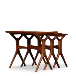 Ensemble de 3 tables gigognes par Johannes Andersen pour CFC Silkeborg, années 1960.