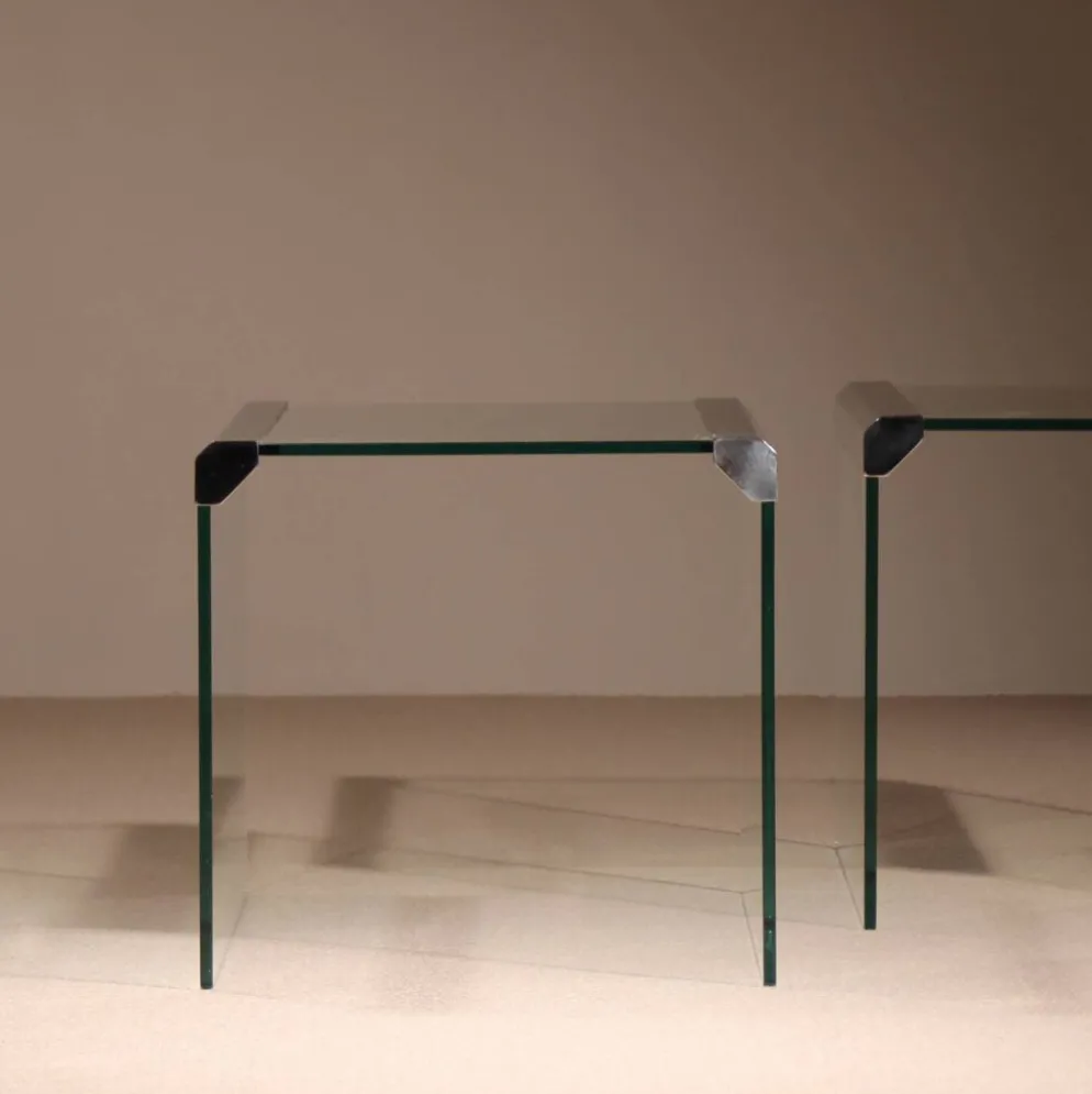 Ensemble de tables gigognes par Pierangelo Gallotti et Luigi Radice | Italie années 1980