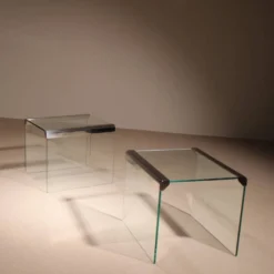 Ensemble de tables gigognes par Pierangelo Gallotti et Luigi Radice | Italie années 1980