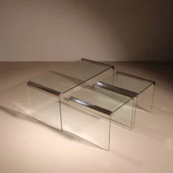Ensemble de tables gigognes par Pierangelo Gallotti et Luigi Radice | Italie années 1980