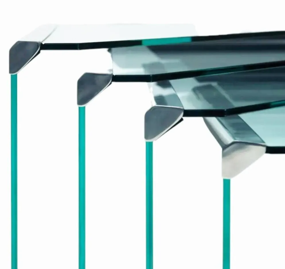 Ensemble de 4 tables gigognes, Pierangelo Galotti – Circa 1970