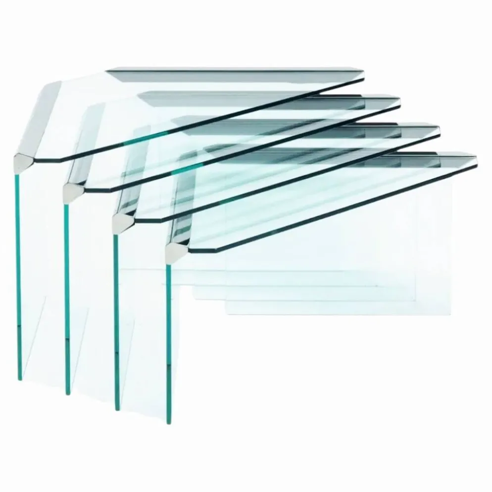 Ensemble de 4 tables gigognes, Pierangelo Galotti – Circa 1970