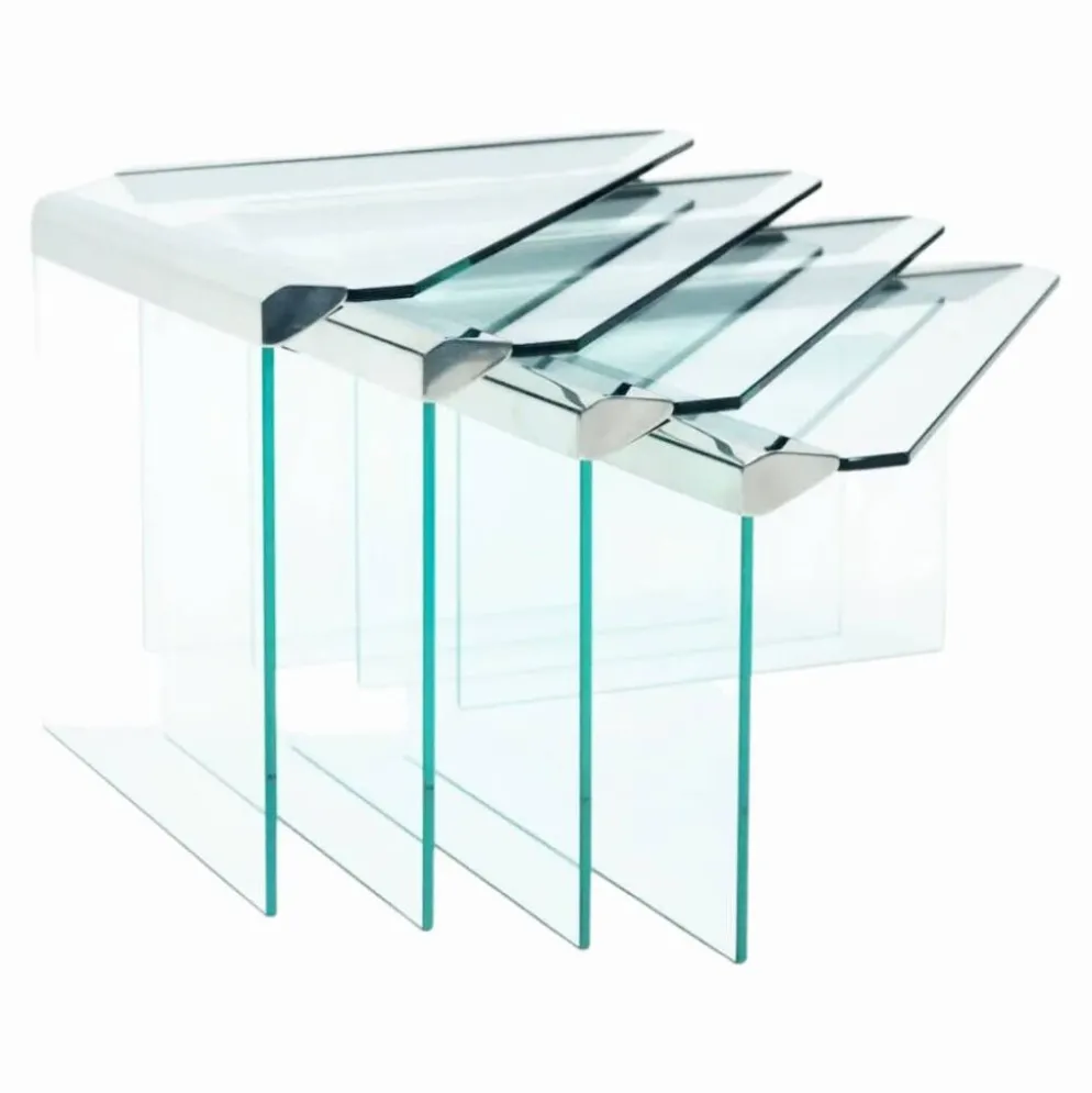 Ensemble de 4 tables gigognes, Pierangelo Galotti – Circa 1970