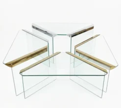 Ensemble de 4 tables gigognes, Pierangelo Galotti – Circa 1970