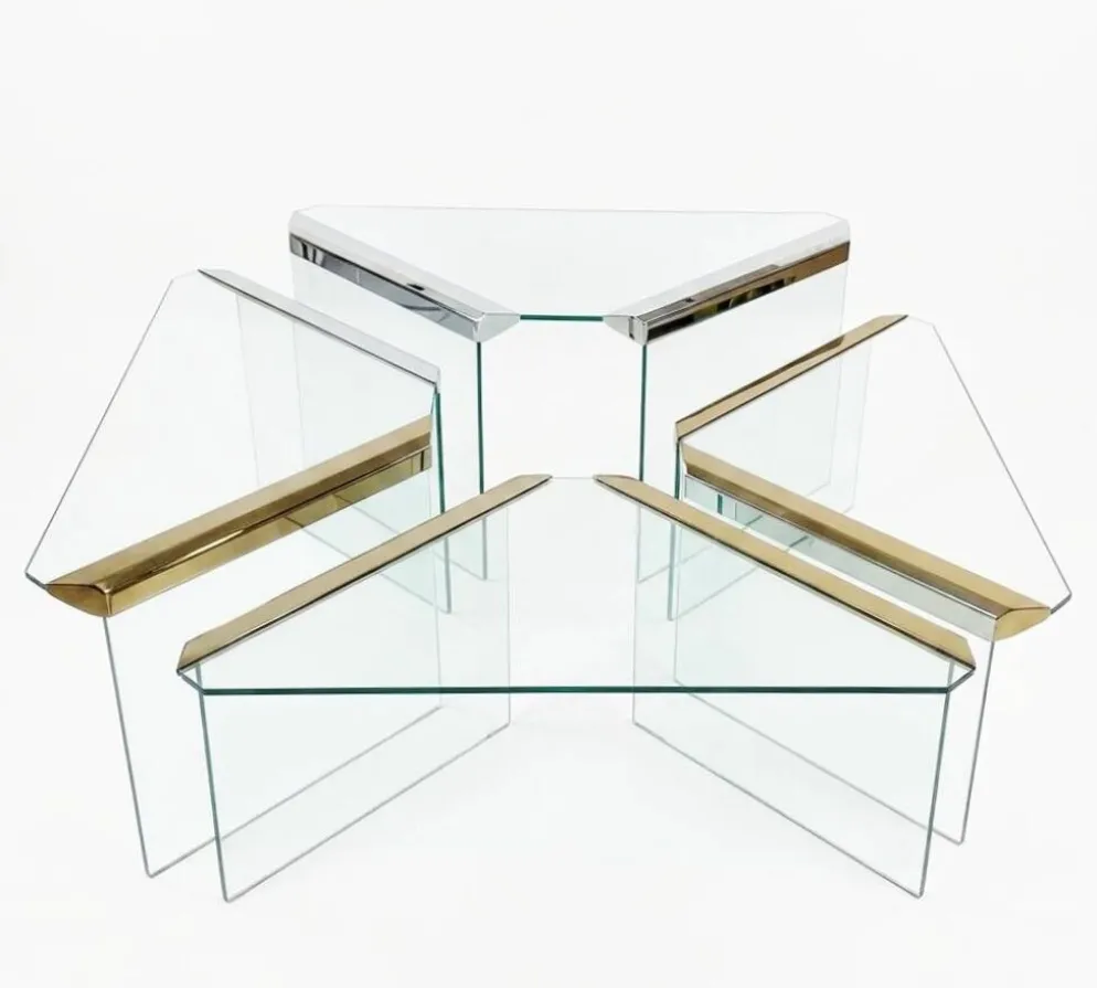 Ensemble de 4 tables gigognes, Pierangelo Galotti – Circa 1970