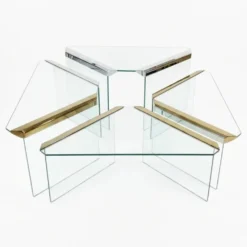 Ensemble de 4 tables gigognes, Pierangelo Galotti – Circa 1970