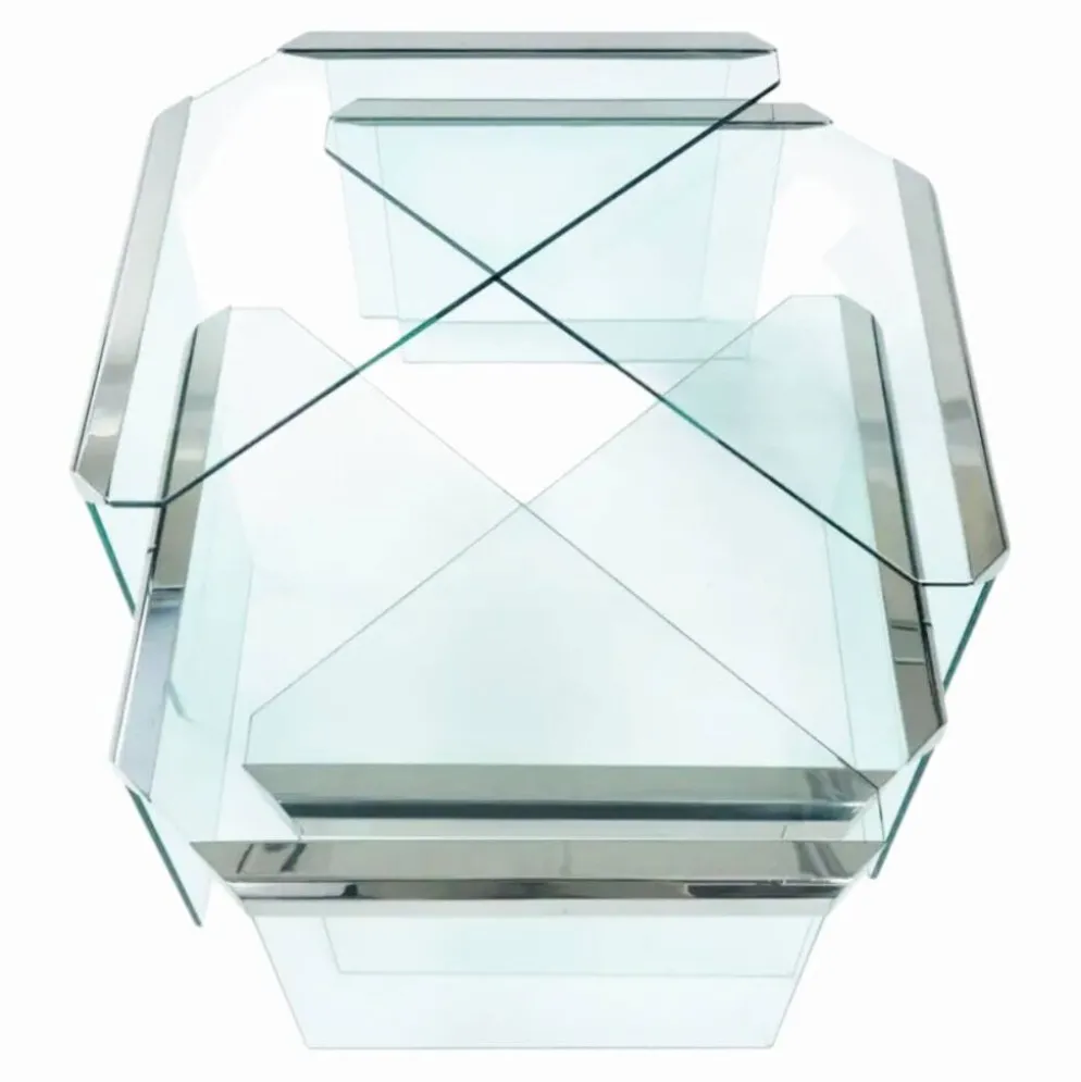 Ensemble de 4 tables gigognes, Pierangelo Galotti – Circa 1970