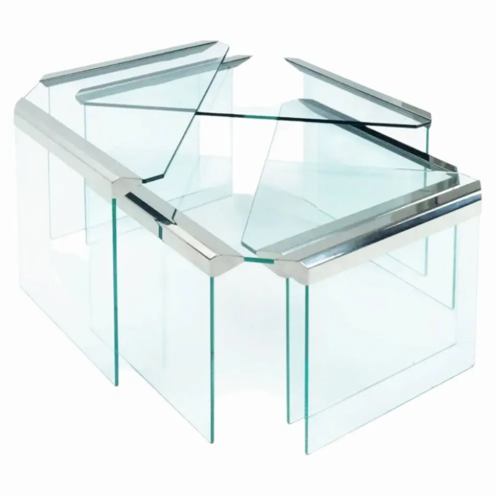 Ensemble de 4 tables gigognes, Pierangelo Galotti – Circa 1970