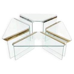 Ensemble de 4 tables gigognes, Pierangelo Galotti – Circa 1970