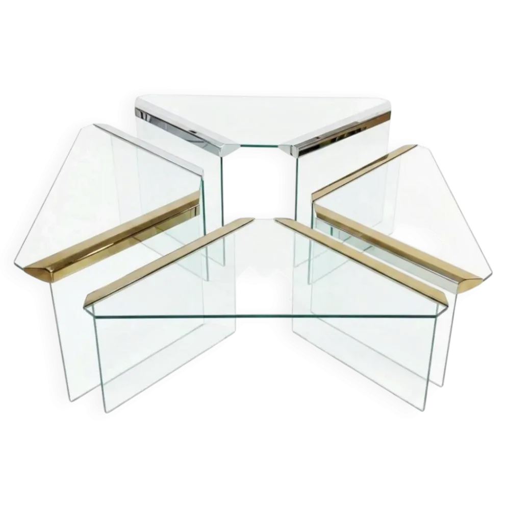 Ensemble de 4 tables gigognes, Pierangelo Galotti – Circa 1970