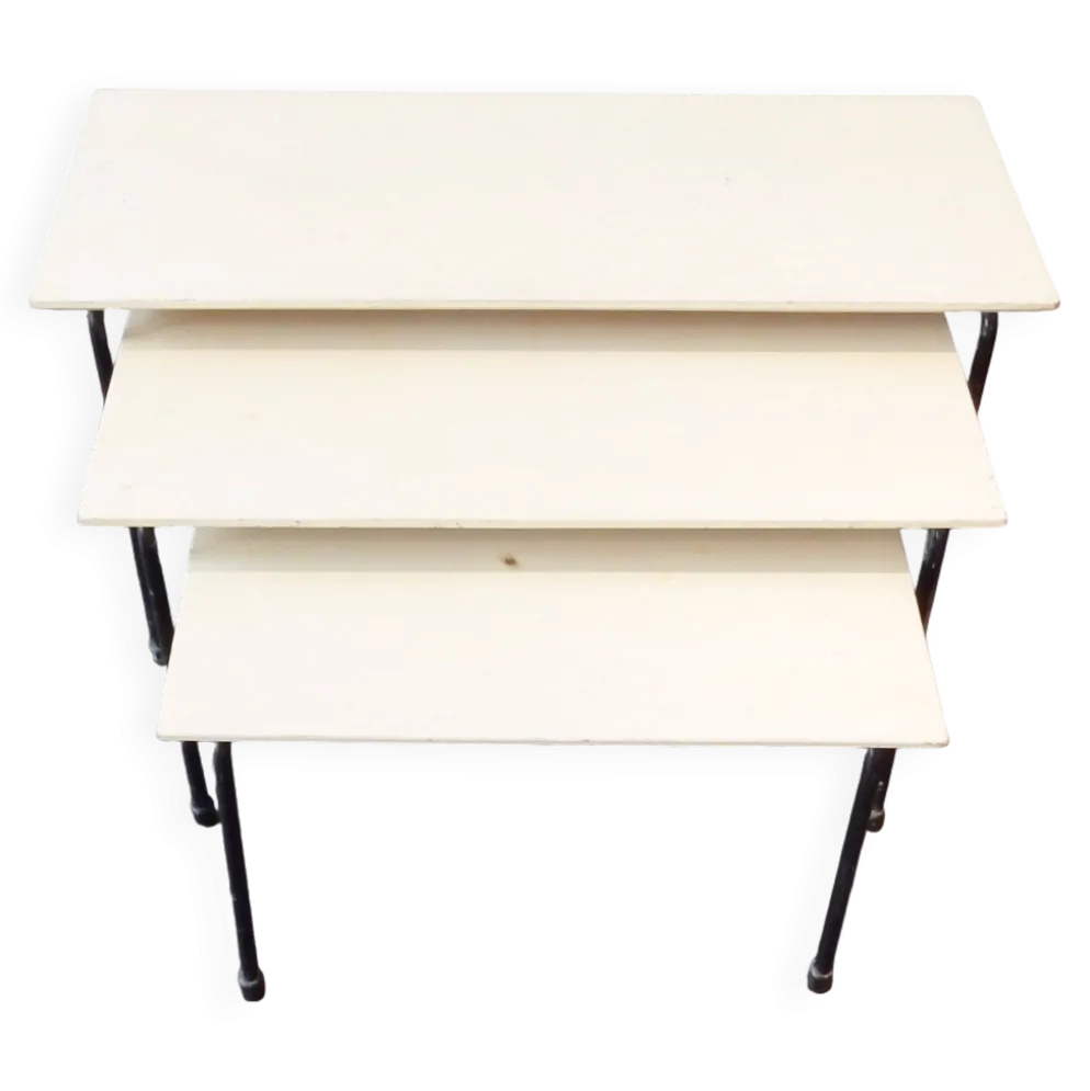 Ensemble de 3 tables gigognes Twello par Martin Visser pour 't Spectrum, années 1950