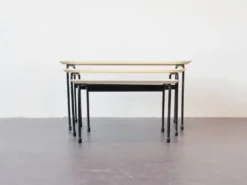 Ensemble de 3 tables gigognes Twello par Martin Visser pour 't Spectrum, années 1950