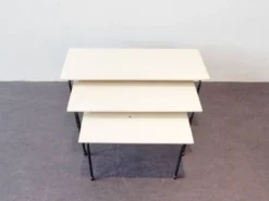 Ensemble de 3 tables gigognes Twello par Martin Visser pour 't Spectrum, années 1950