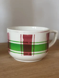 Ensemble de 5 tasses anciennes Sarreguemines Sousse