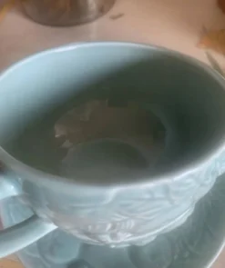 Ensemble de 4 tasses à bouillon / consommés et sous-tasses en céramiqu