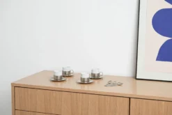 Ensemble de tasses à espresso, design italien, années 1980, fabriqué en Italie.