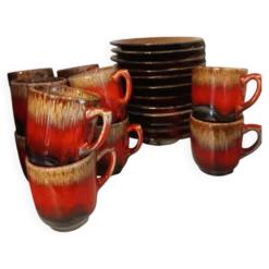 Ensemble de 6 tasses et soucoupes en excellent état de saint Paul de vence