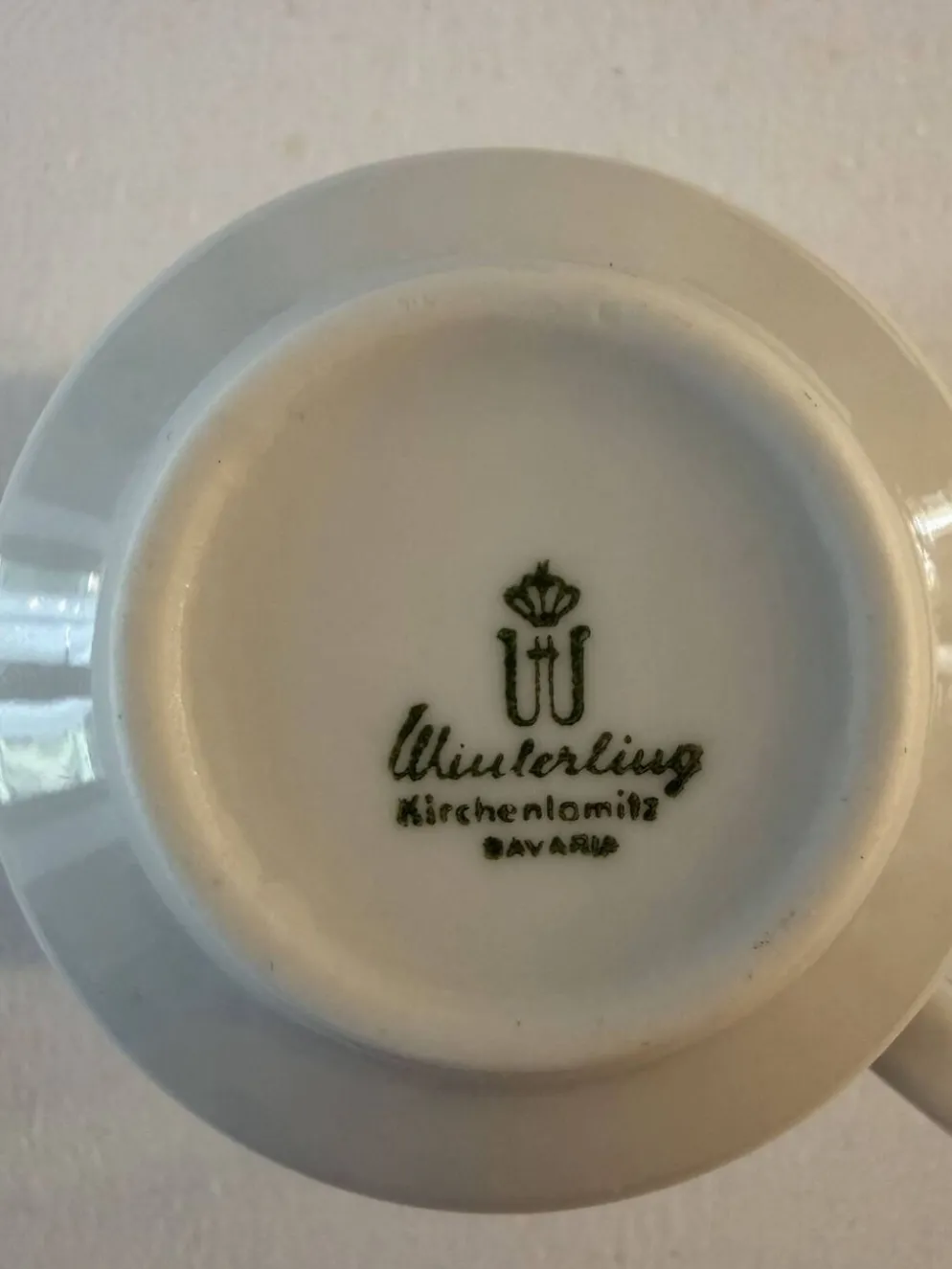 Ensemble de 6 tasses et sous-tasses en porcelaine Winterling Bavaria