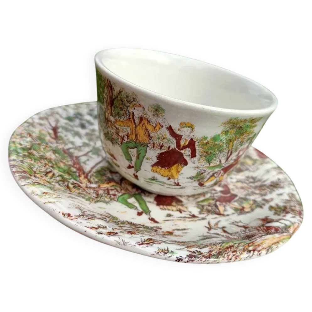 Ensemble de 4 Tasses rétro