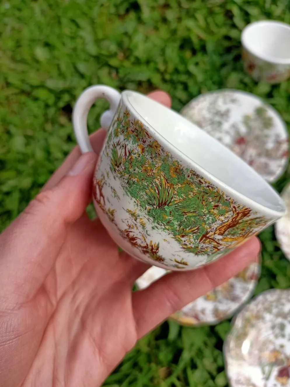 Ensemble de 4 Tasses rétro