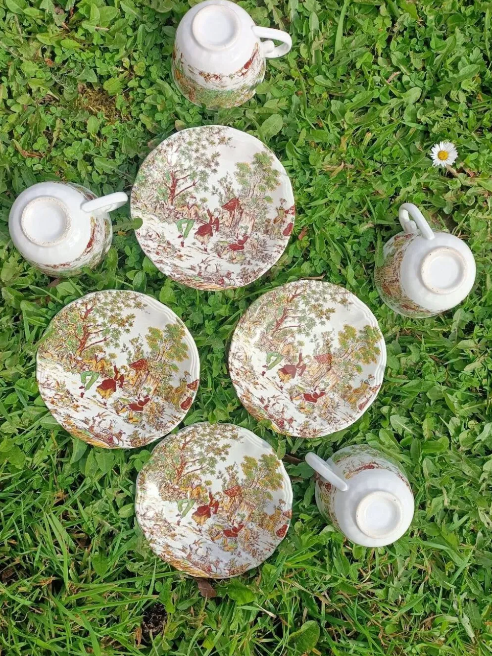 Ensemble de 4 Tasses rétro