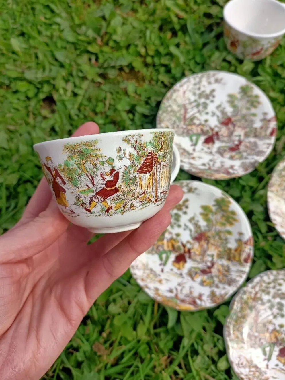 Ensemble de 4 Tasses rétro